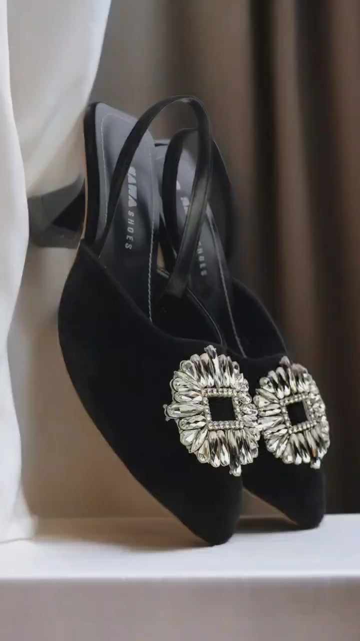 BLACK FORMAL PUMPS 567 BK