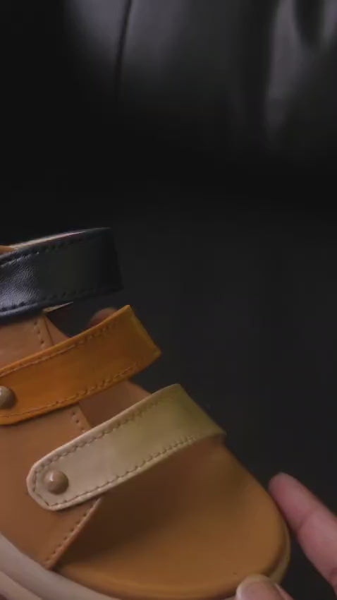Tricolor Multi-Strap Platform 1011 Y