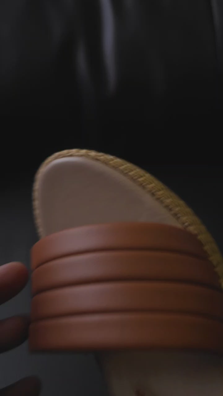 Tan Strap Wedges 729 MS