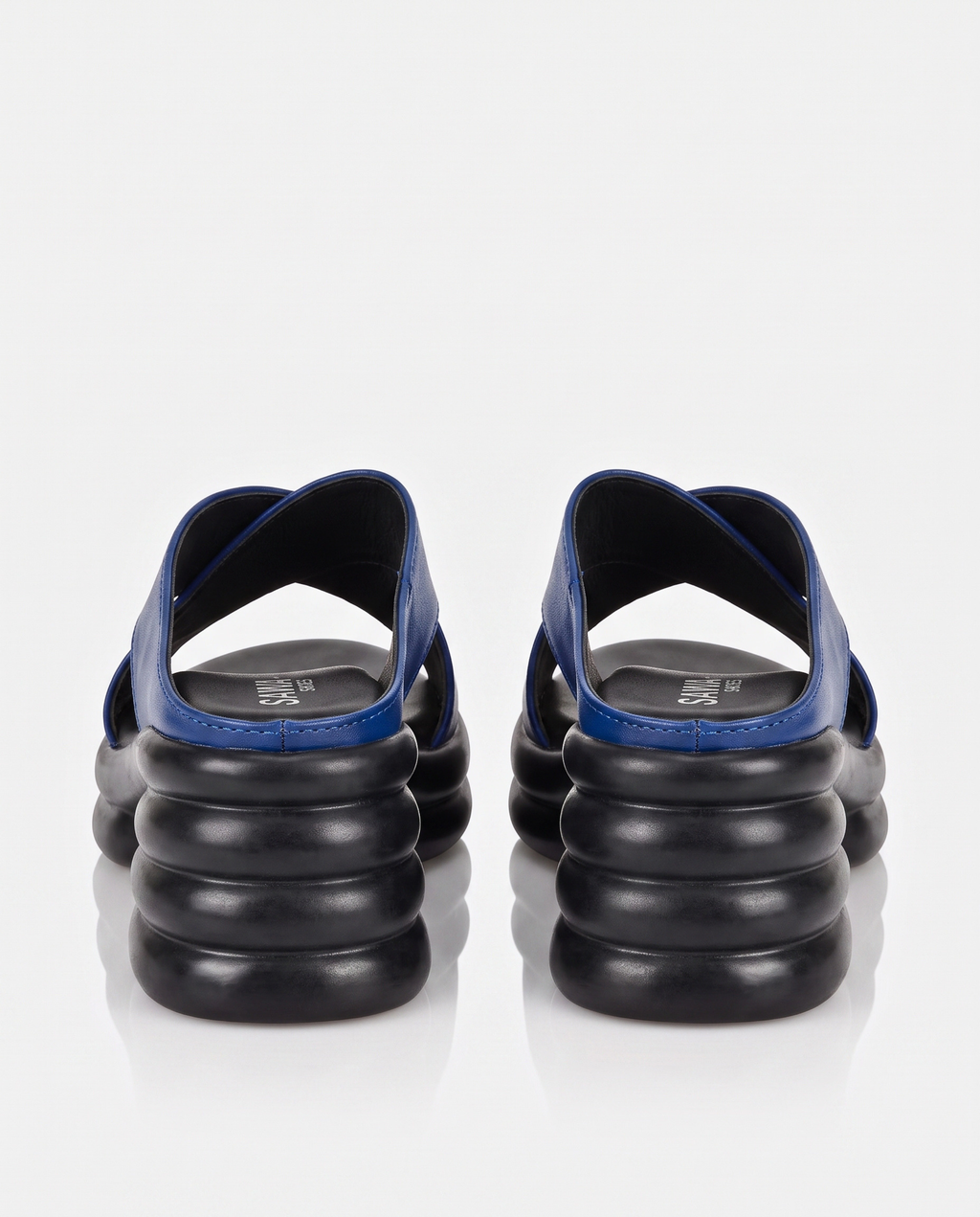 Navy Criss-Cross Platforms 4070 BL