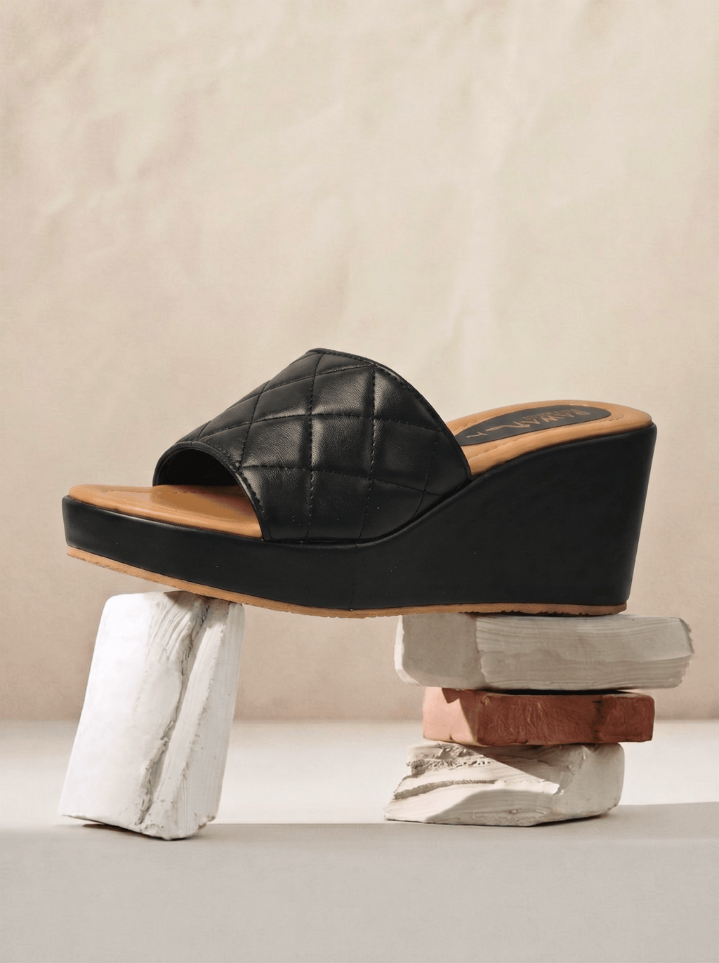 BLACK CASUAL WEDGES 741 BK - Sawa.pkWomen footwear shoes affordable