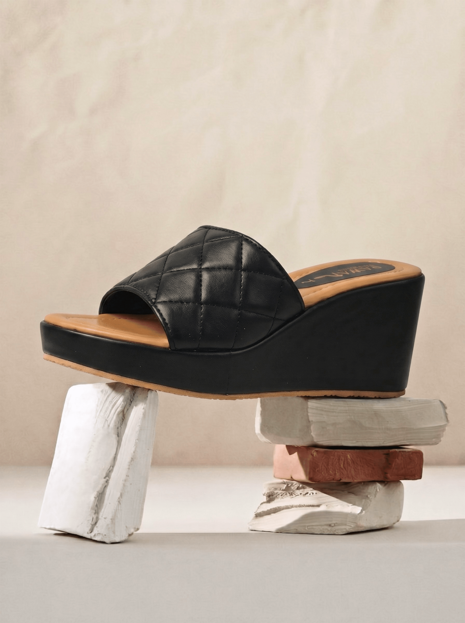BLACK CASUAL WEDGES 741 BK - Sawa.pkWomen footwear shoes affordable