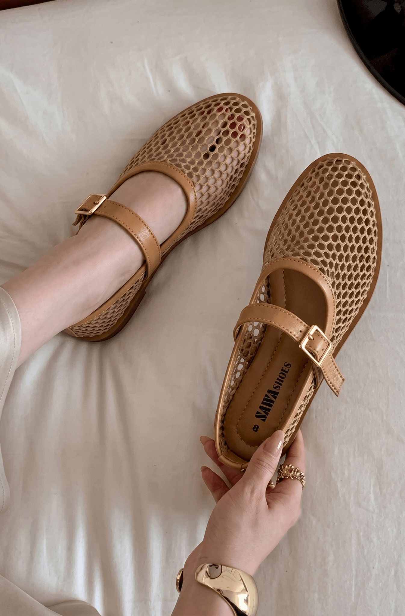 Mesh Mary Jane Flats 904 LB - Sawa.pkWomen footwear shoes affordable