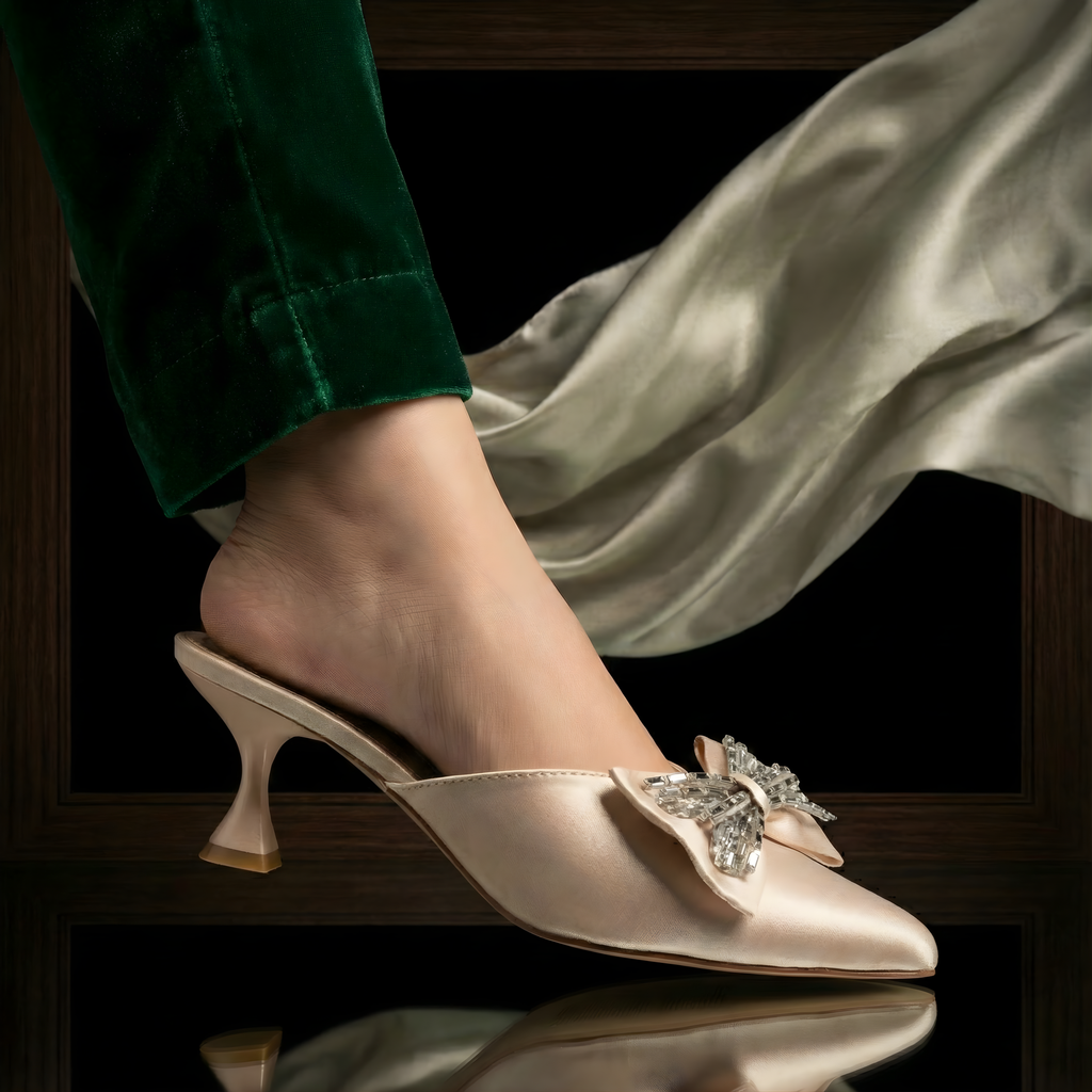 ELEGANT BOW HEELS 502 F