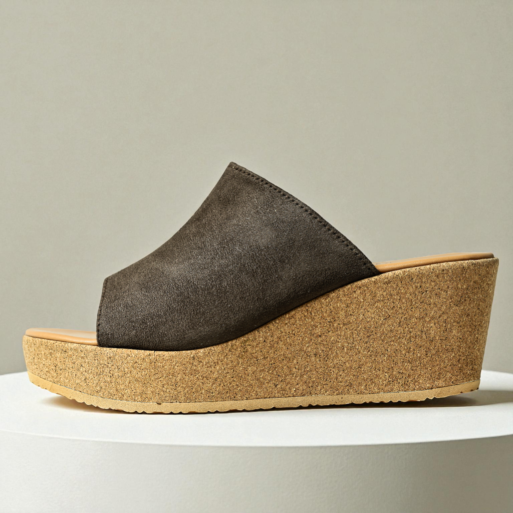 BROWN CASUAL WEDGES 733 BR