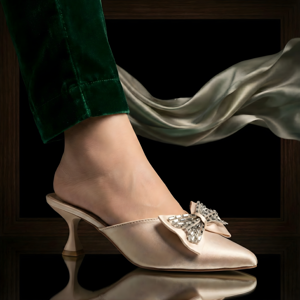 ELEGANT BOW HEELS 502 F