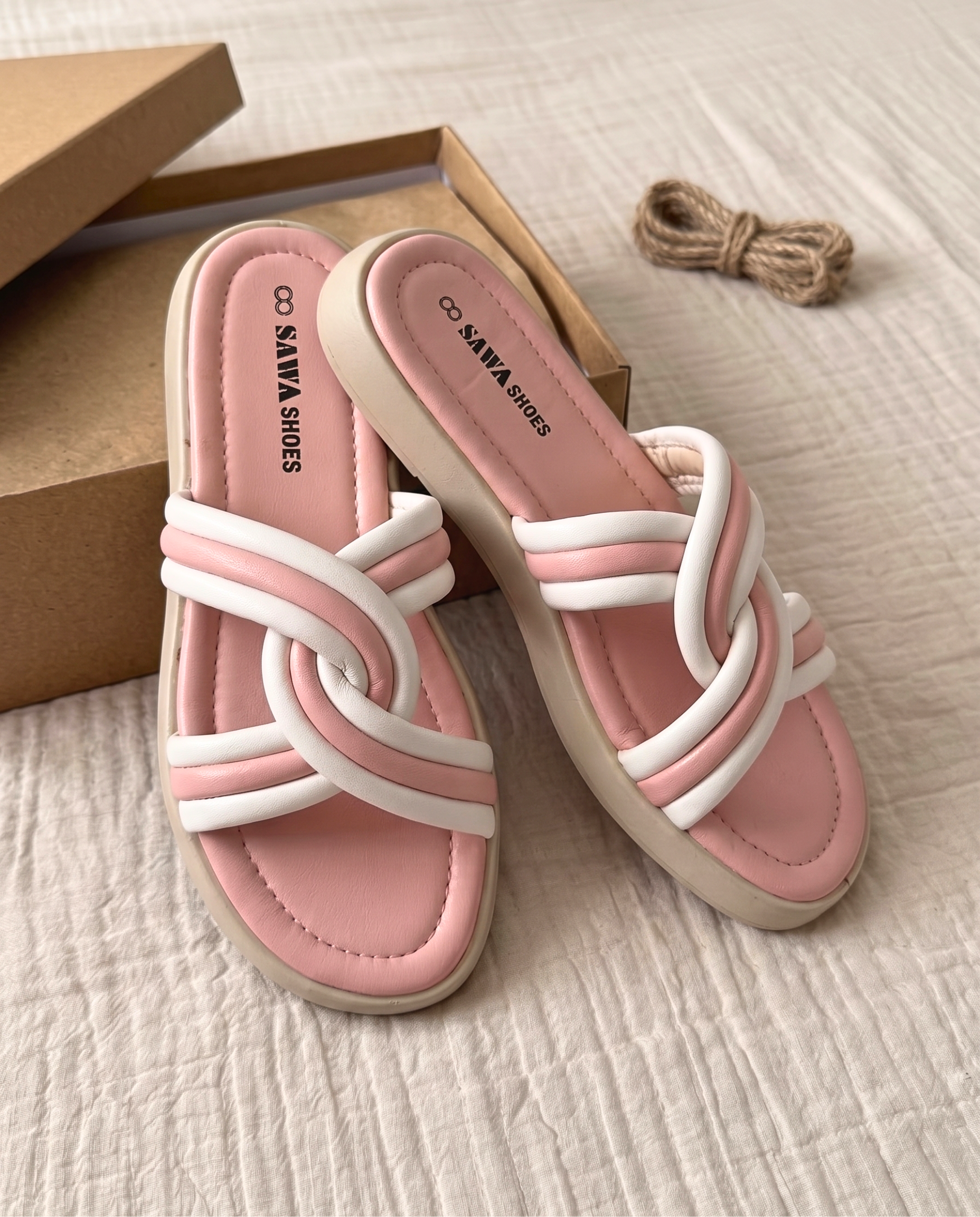 Blush Knot Slides 453 PN