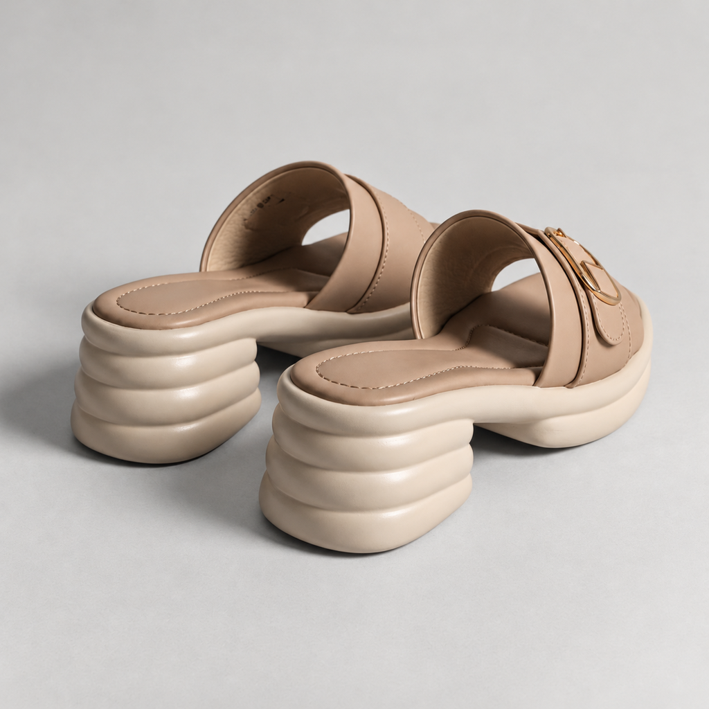 Buckle Comfort Heels SL646F