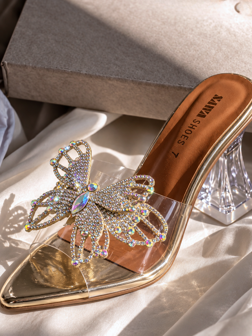 Golden Fancy Shoes 514 G