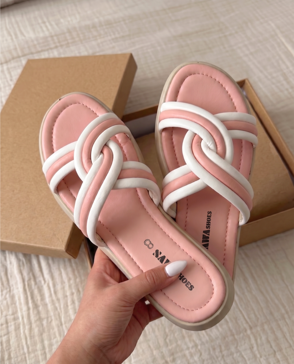 Blush Knot Slides 453 PN