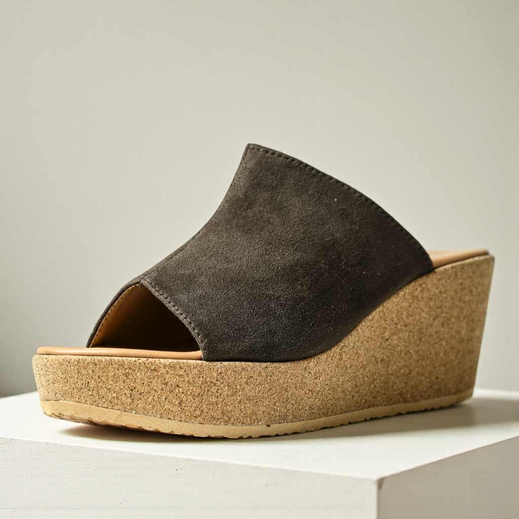 BROWN CASUAL WEDGES 733 BR