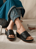 BLACK CASUAL WEDGES 741 BK - Sawa.pkWomen footwear shoes affordable