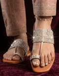 Sparkly Rhinestone Kolhapuri 301 BG - Sawa.pkWomen footwear shoes affordable