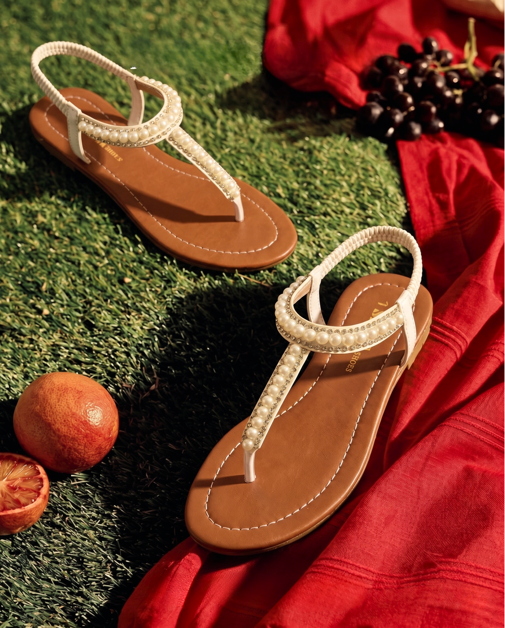 WHITE CASUAL SANDALS 353 F