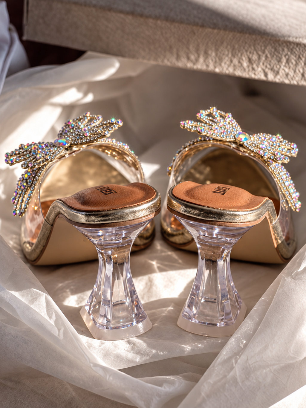 Golden Fancy Shoes 514 G