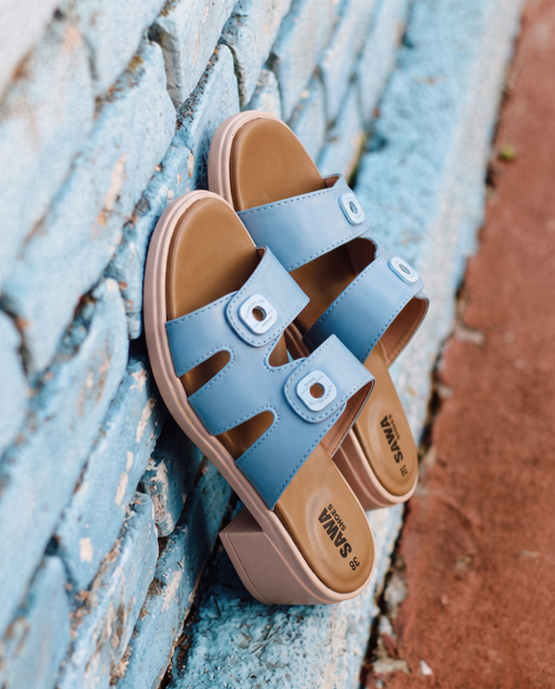 Sky Blue Double-Strap Blocks 1010 BL