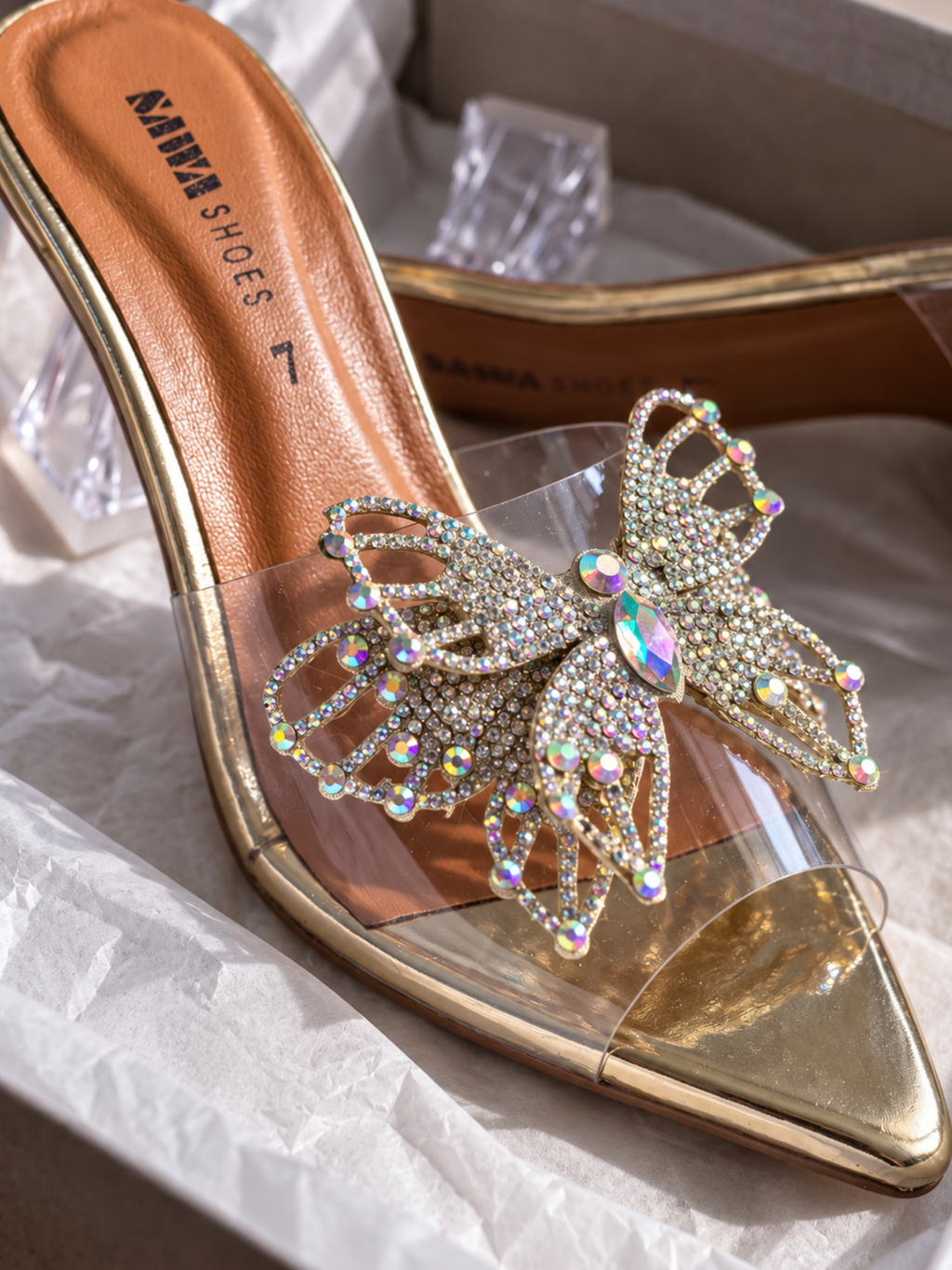 Golden Fancy Shoes 514 G