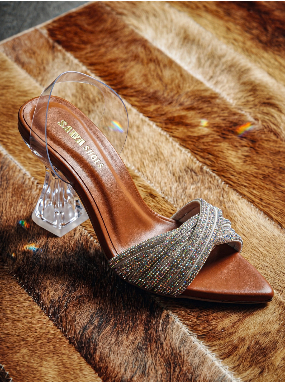 Fancy Rhinestones Sandals 532 G