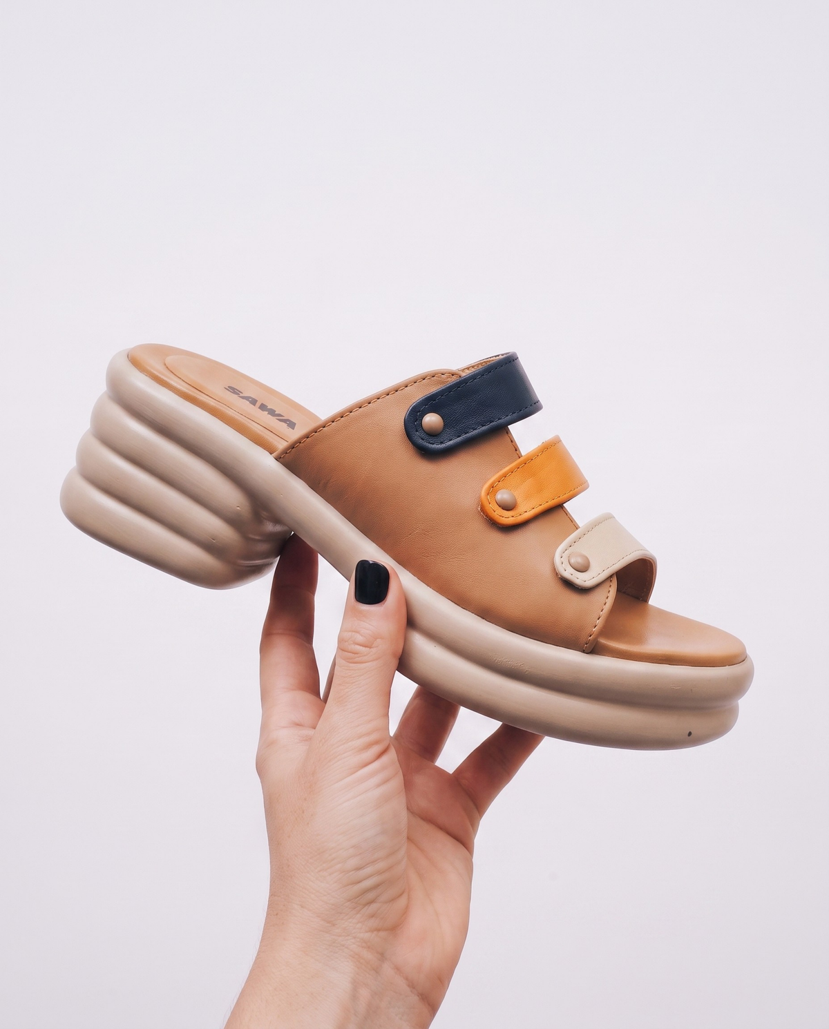 Tricolor Multi-Strap Platform 1011 Y