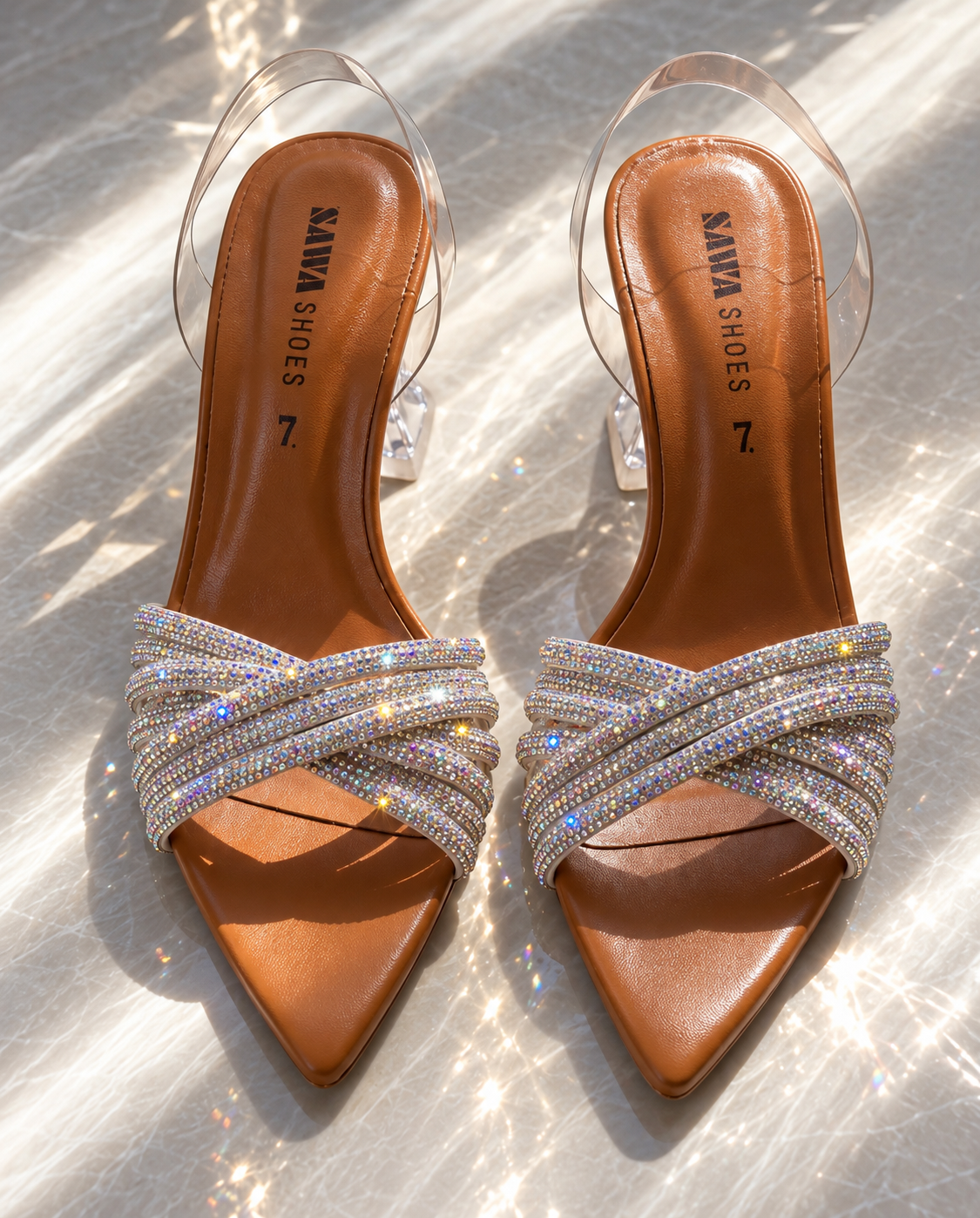 Fancy Rhinestones Sandals 532 G