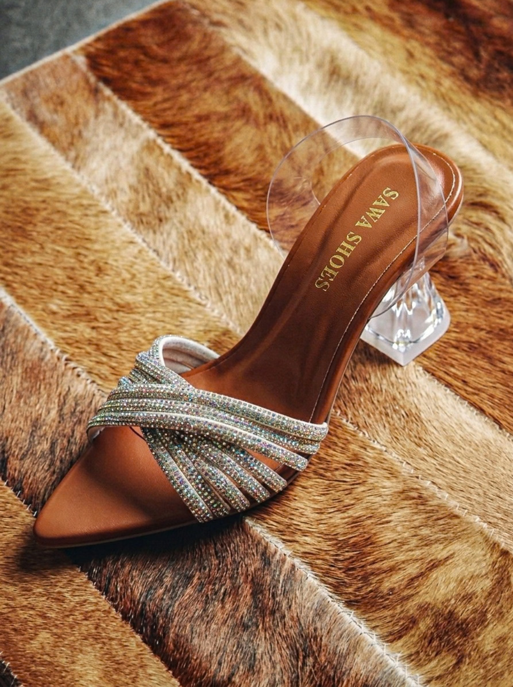 Fancy Rhinestones Sandals 532 G