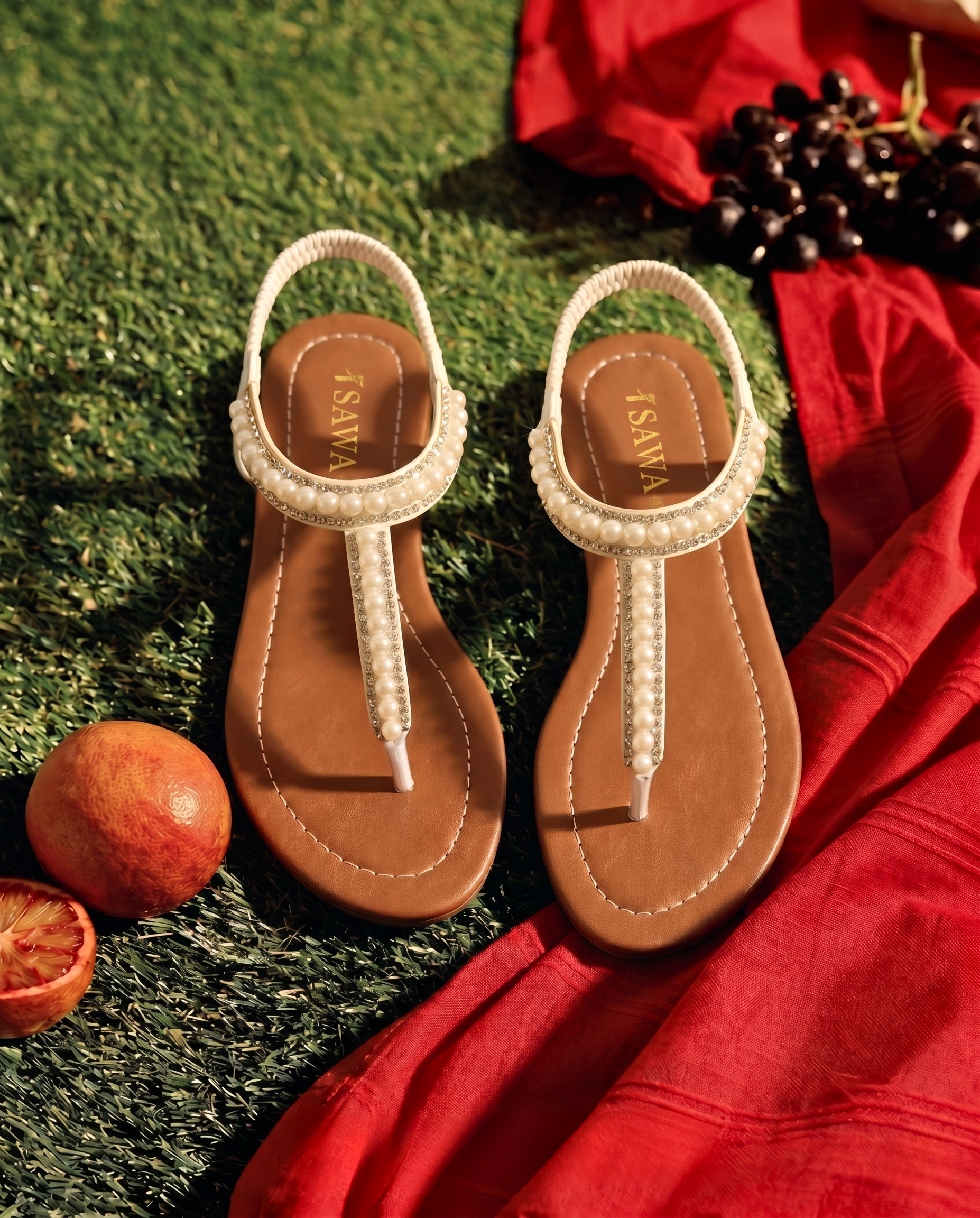WHITE CASUAL SANDALS 353 F