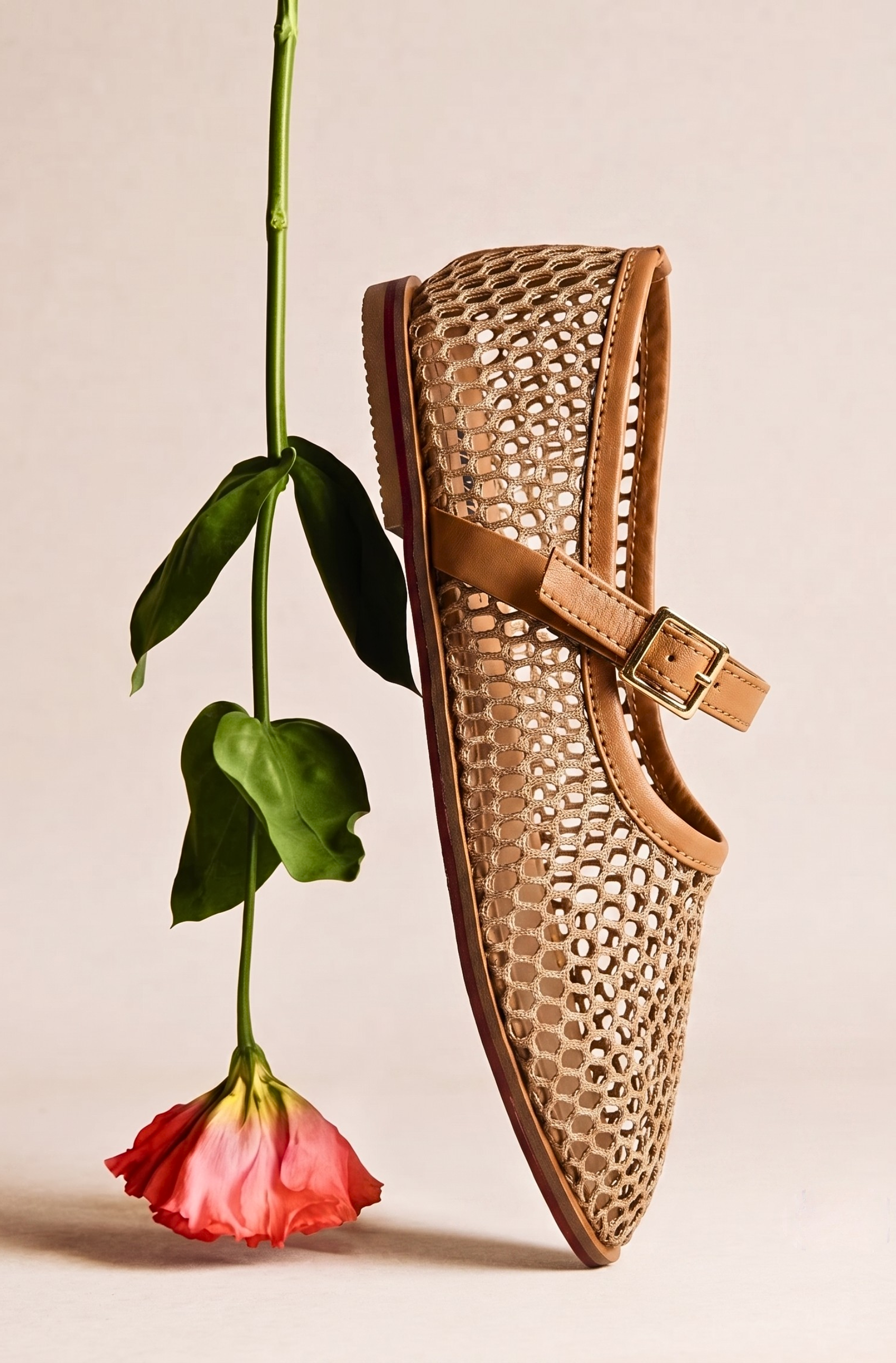 Mesh Mary Jane Flats 904 LB