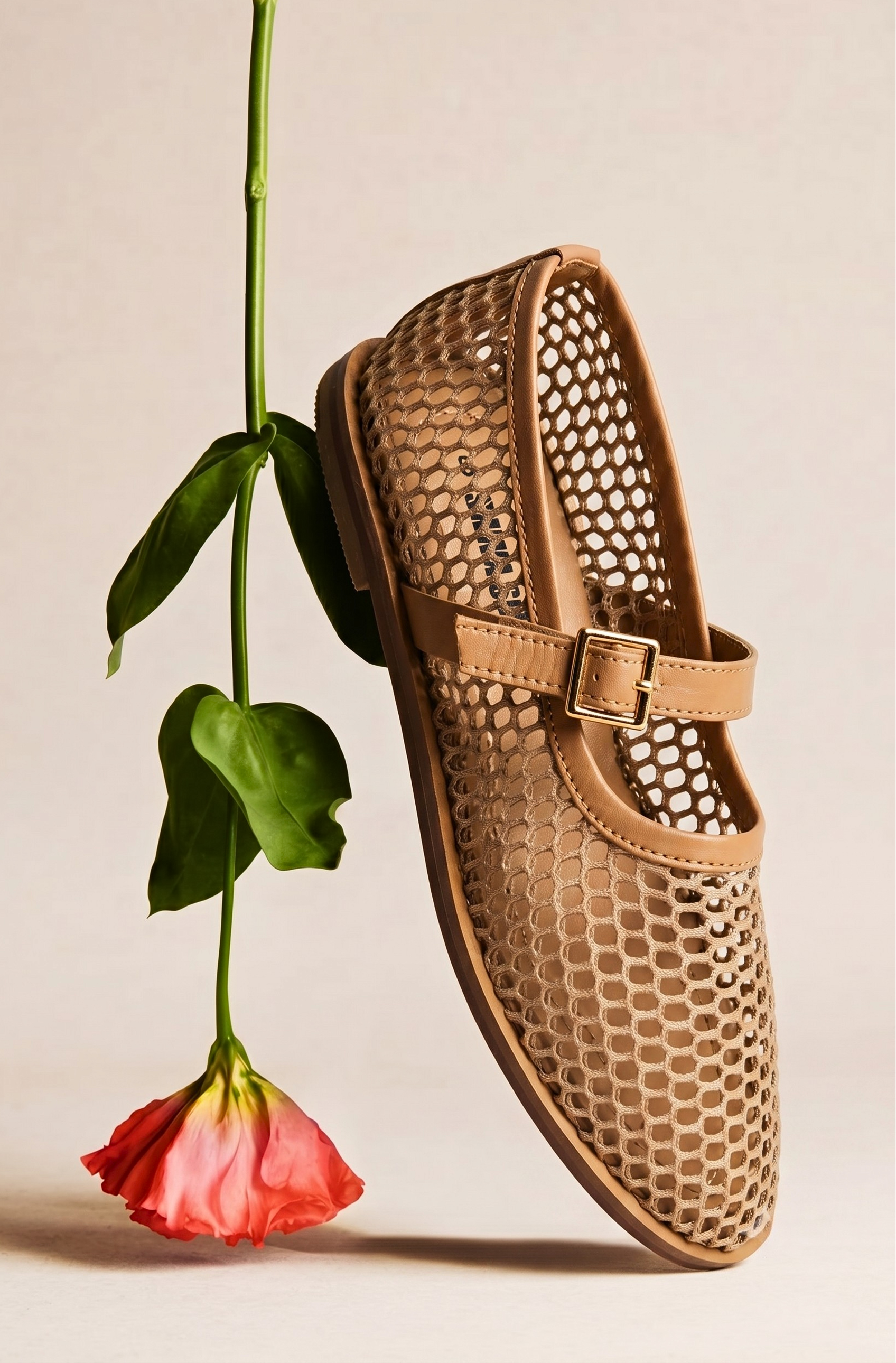 Mesh Mary Jane Flats 904 LB