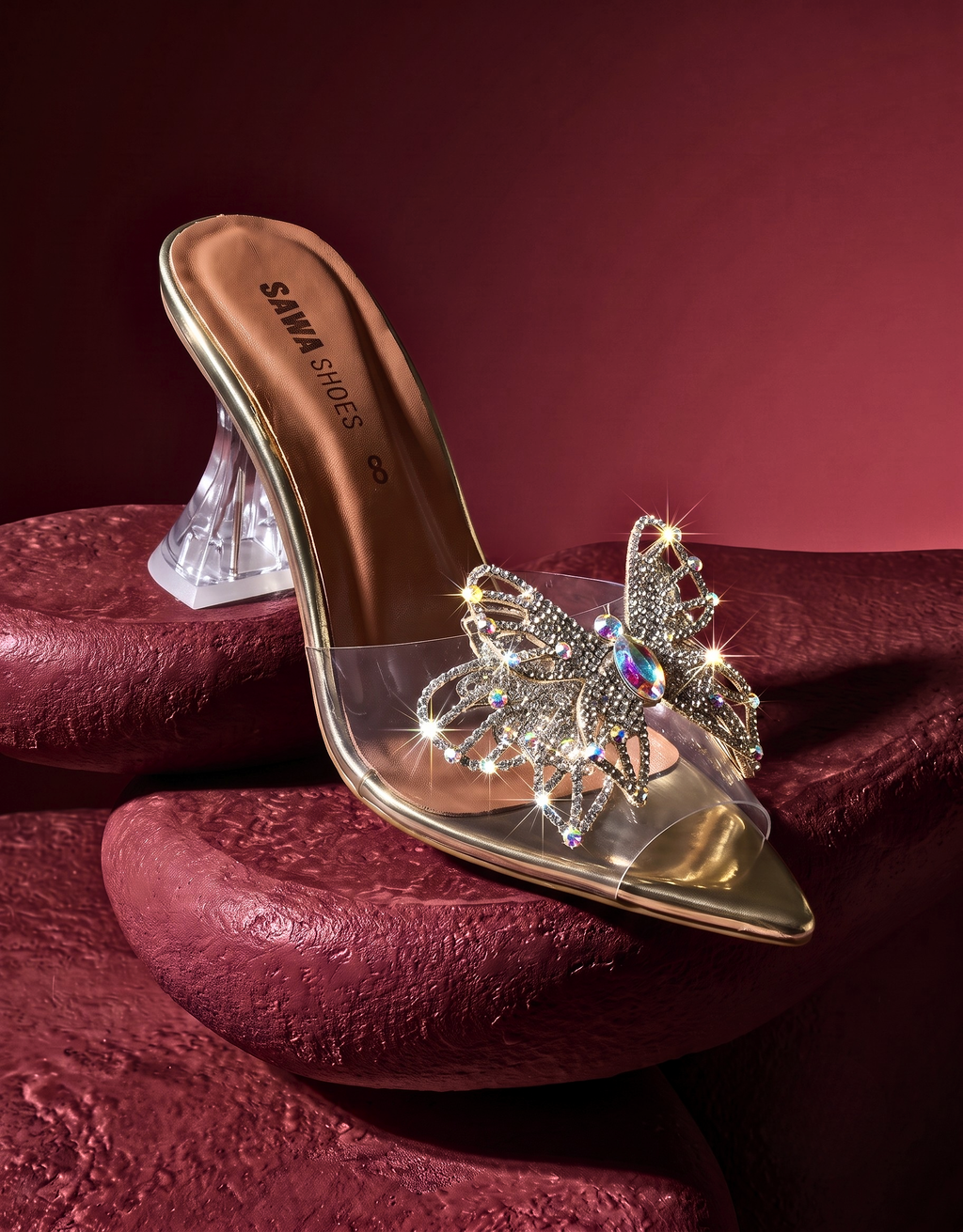Golden Fancy Shoes 514 G
