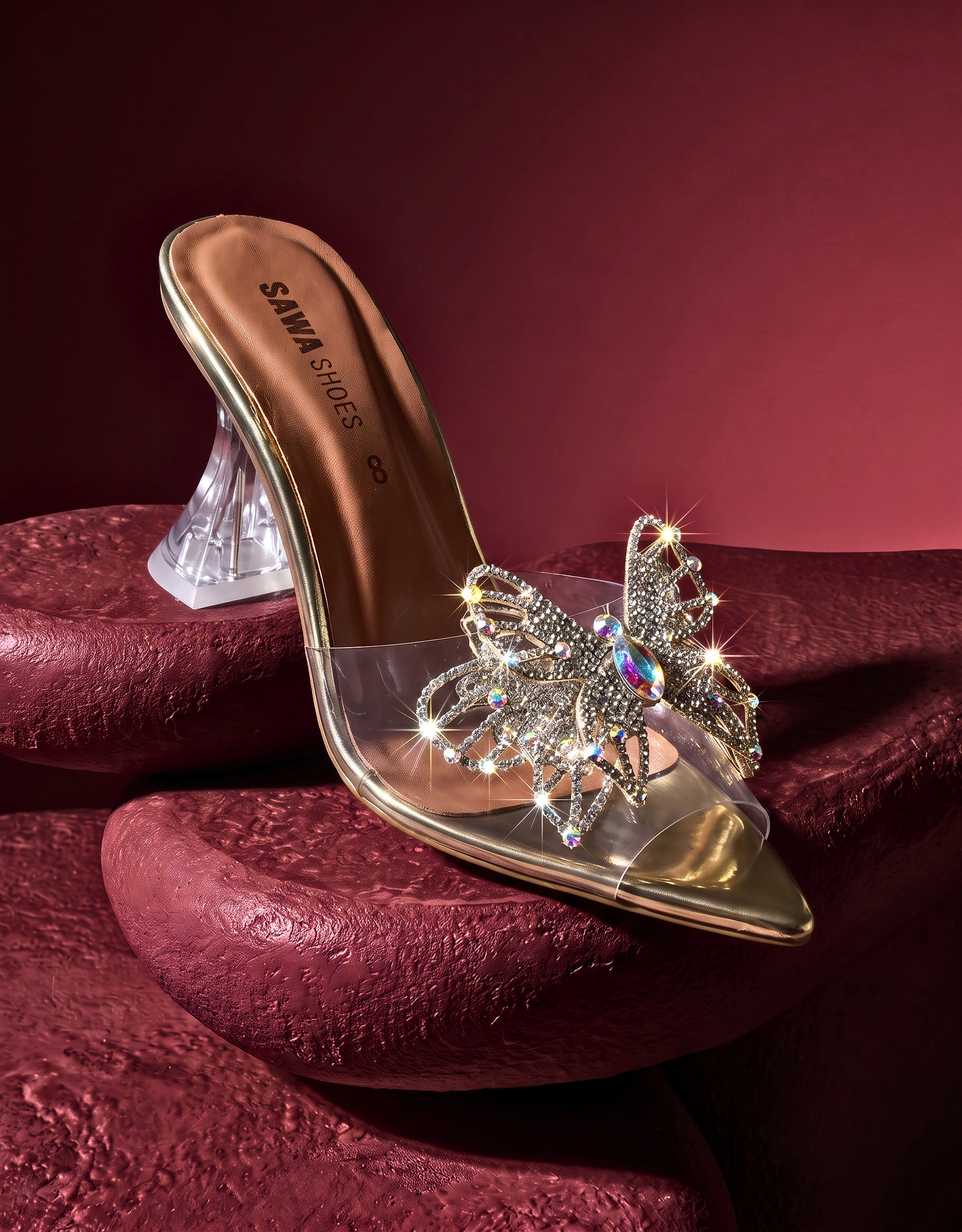 Golden Fancy Shoes 514 G