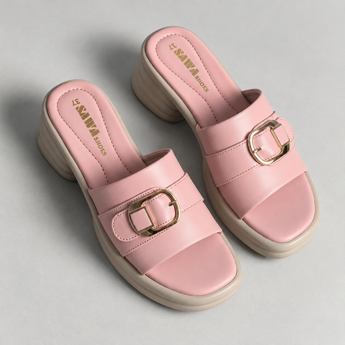Buckle Comfort Heels SL646P