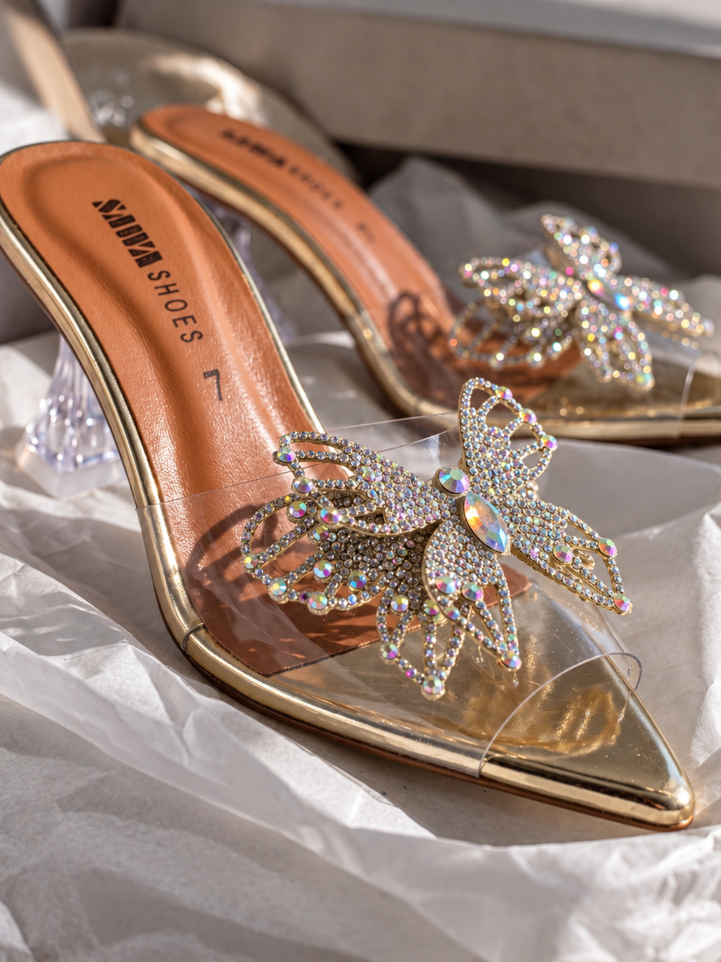 Golden Fancy Shoes 514 G