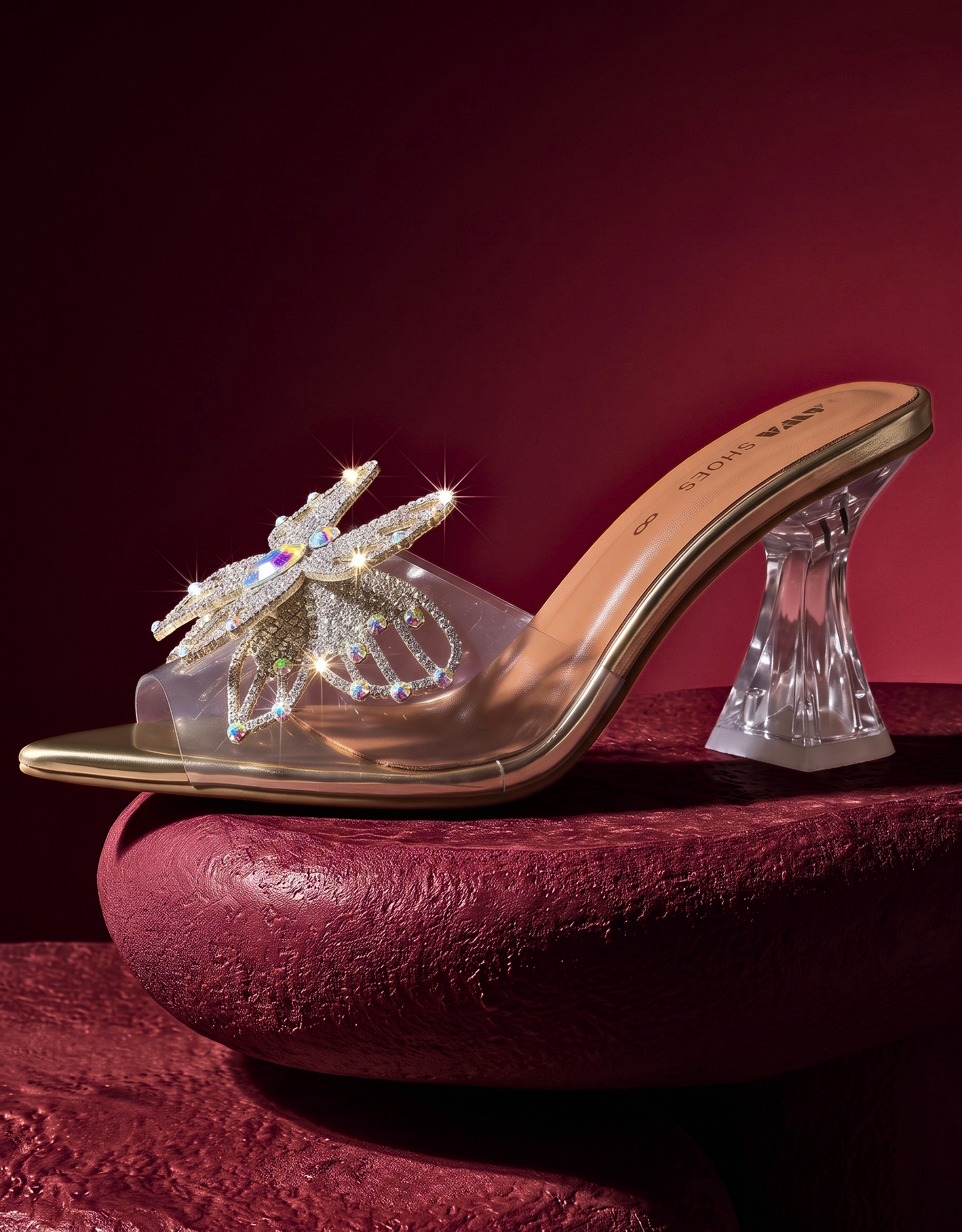 Golden Fancy Shoes 514 G