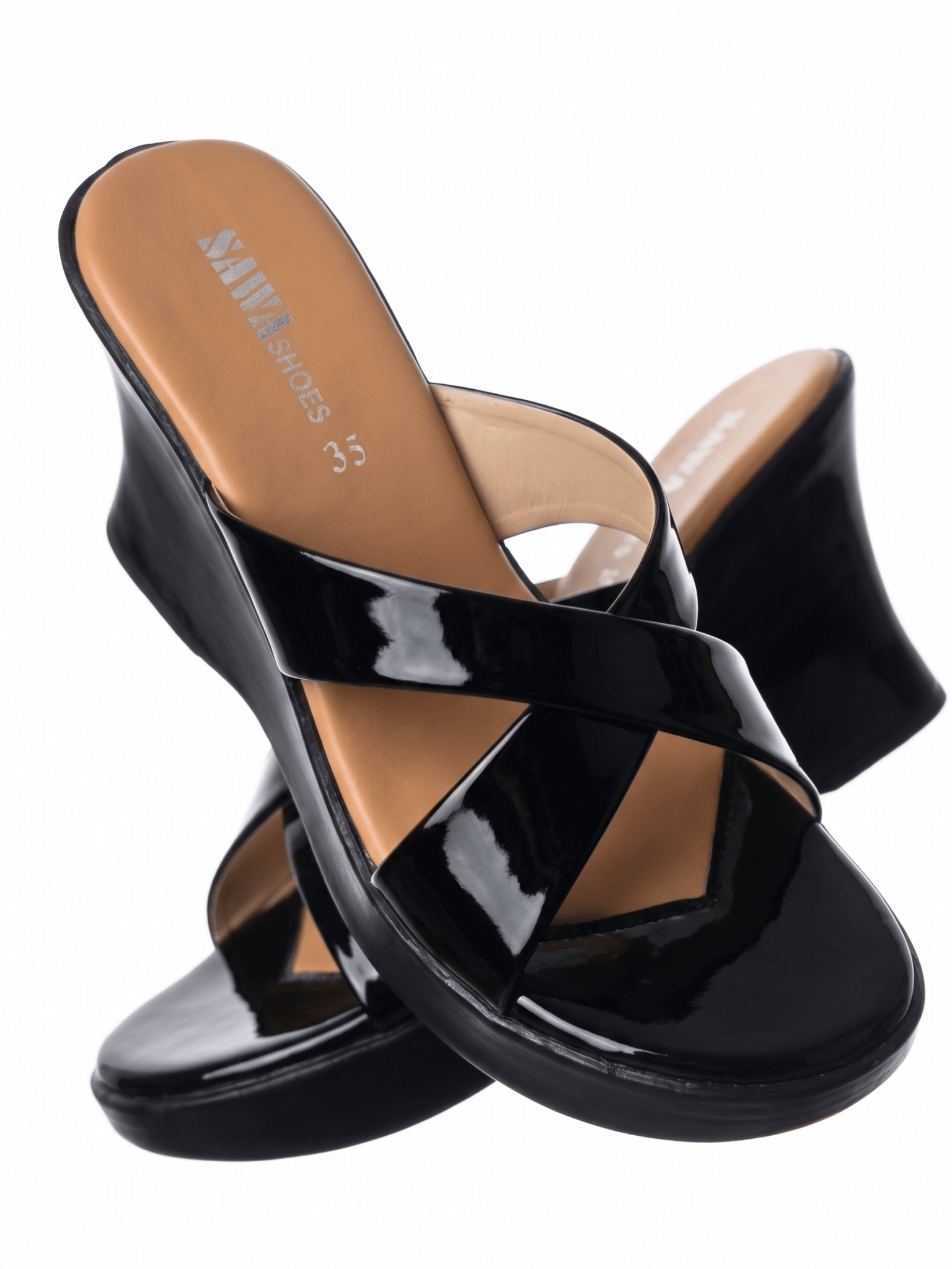 BLACK CASUAL WEDGES 800 Bk - Sawa.pkWomen footwear shoes affordable