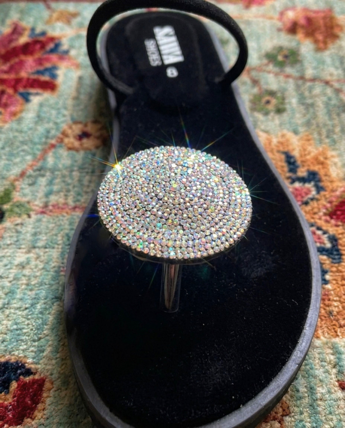 Sparkling Rhinestone Flats 364 BK