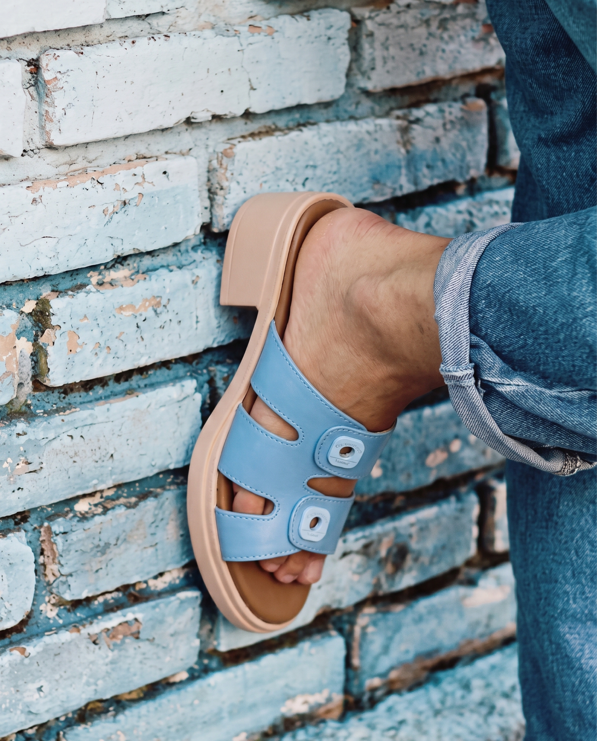 Sky Blue Double-Strap Blocks 1010 BL