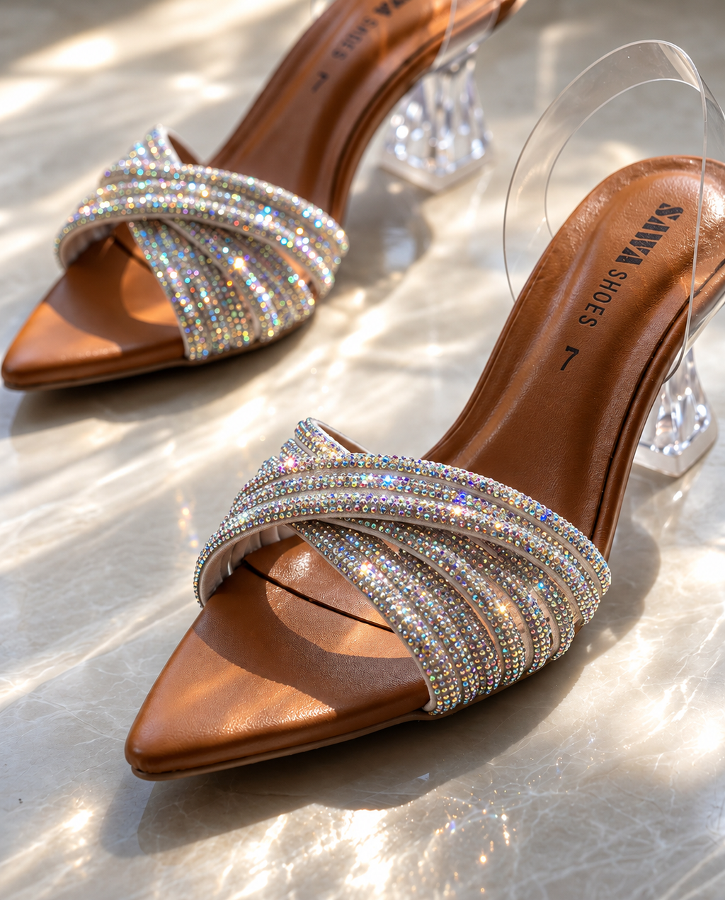 Fancy Rhinestones Sandals 532 G