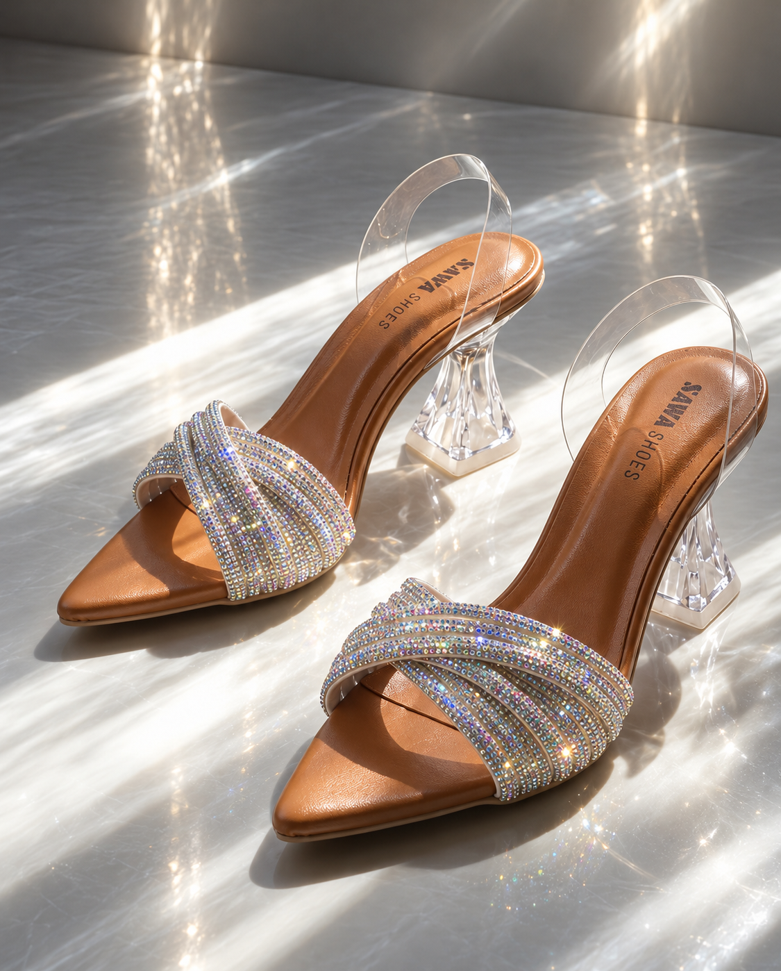 Fancy Rhinestones Sandals 532 G