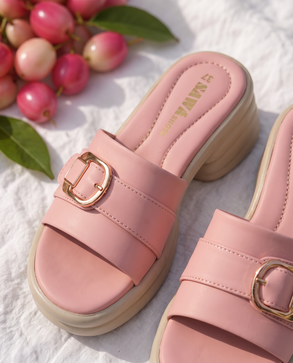 Buckle Comfort Heels SL646P