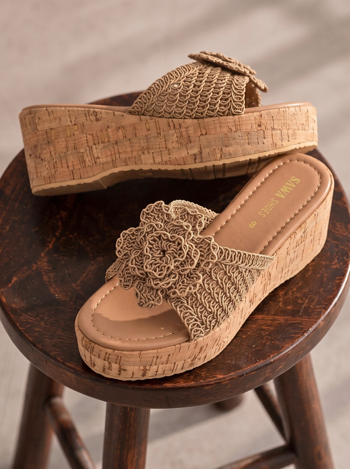 Crochet Flower Wedges W746