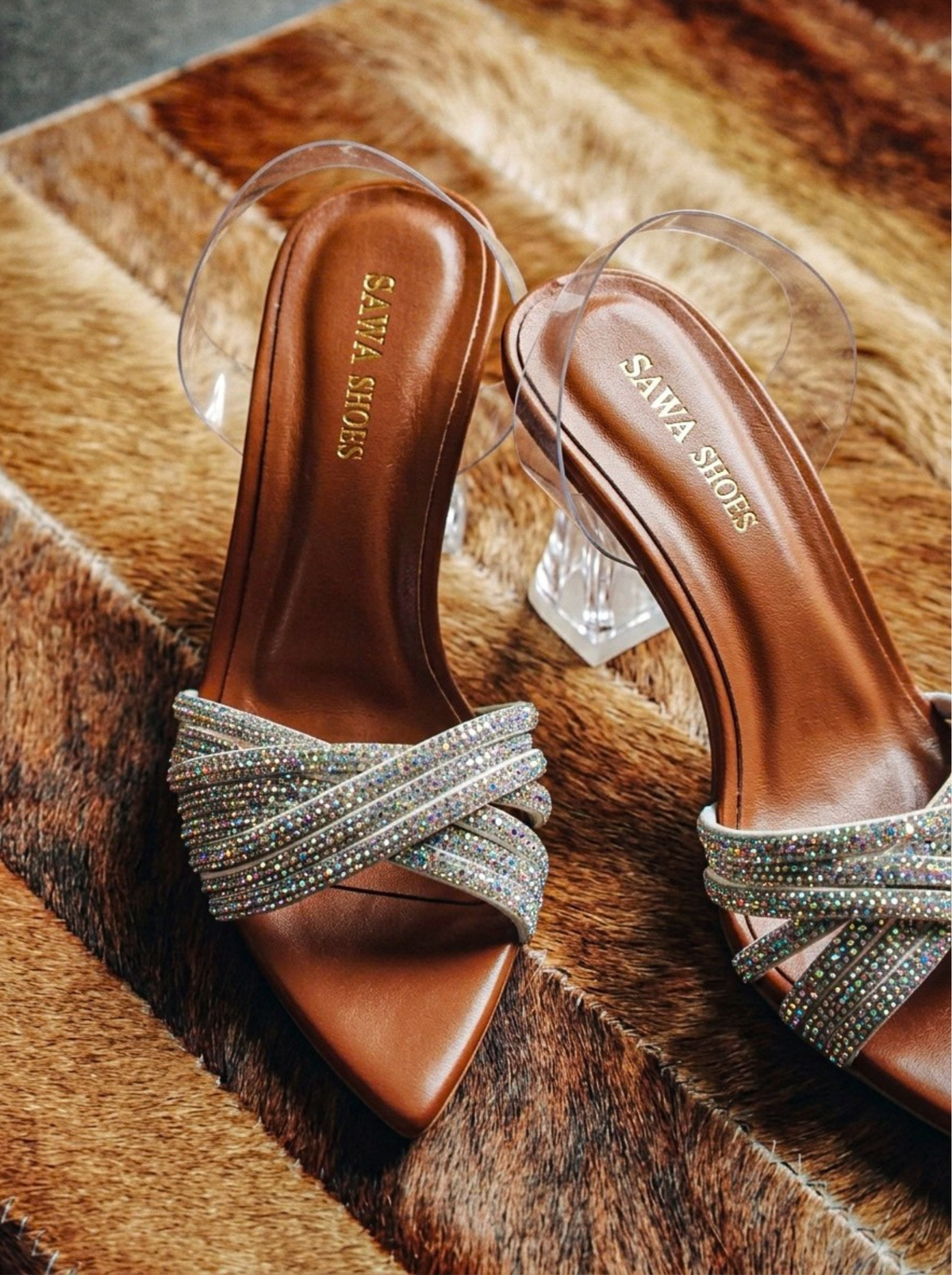 Fancy Rhinestones Sandals 532 G