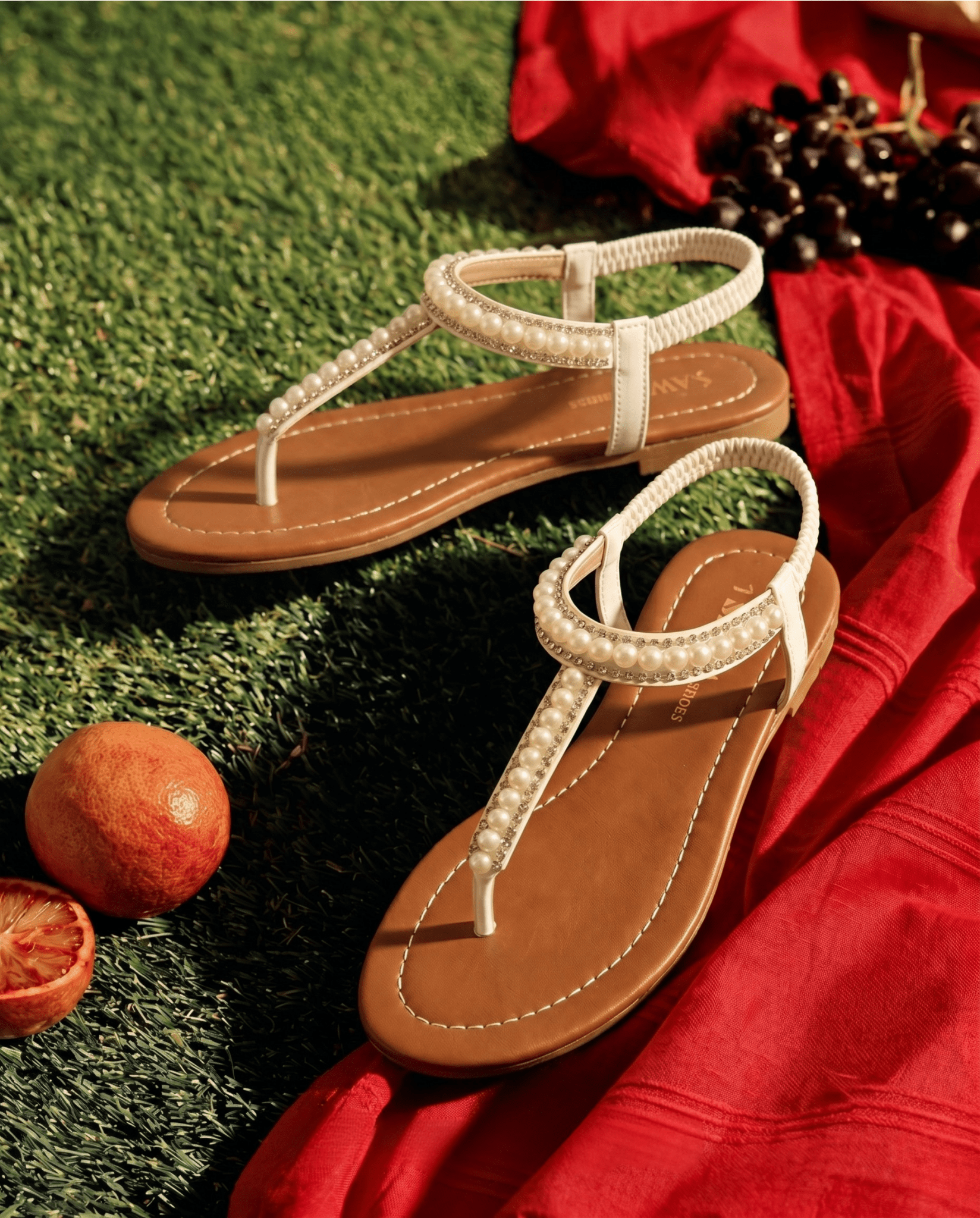 WHITE CASUAL SANDALS 353 F - Sawa.pkWomen footwear shoes affordable