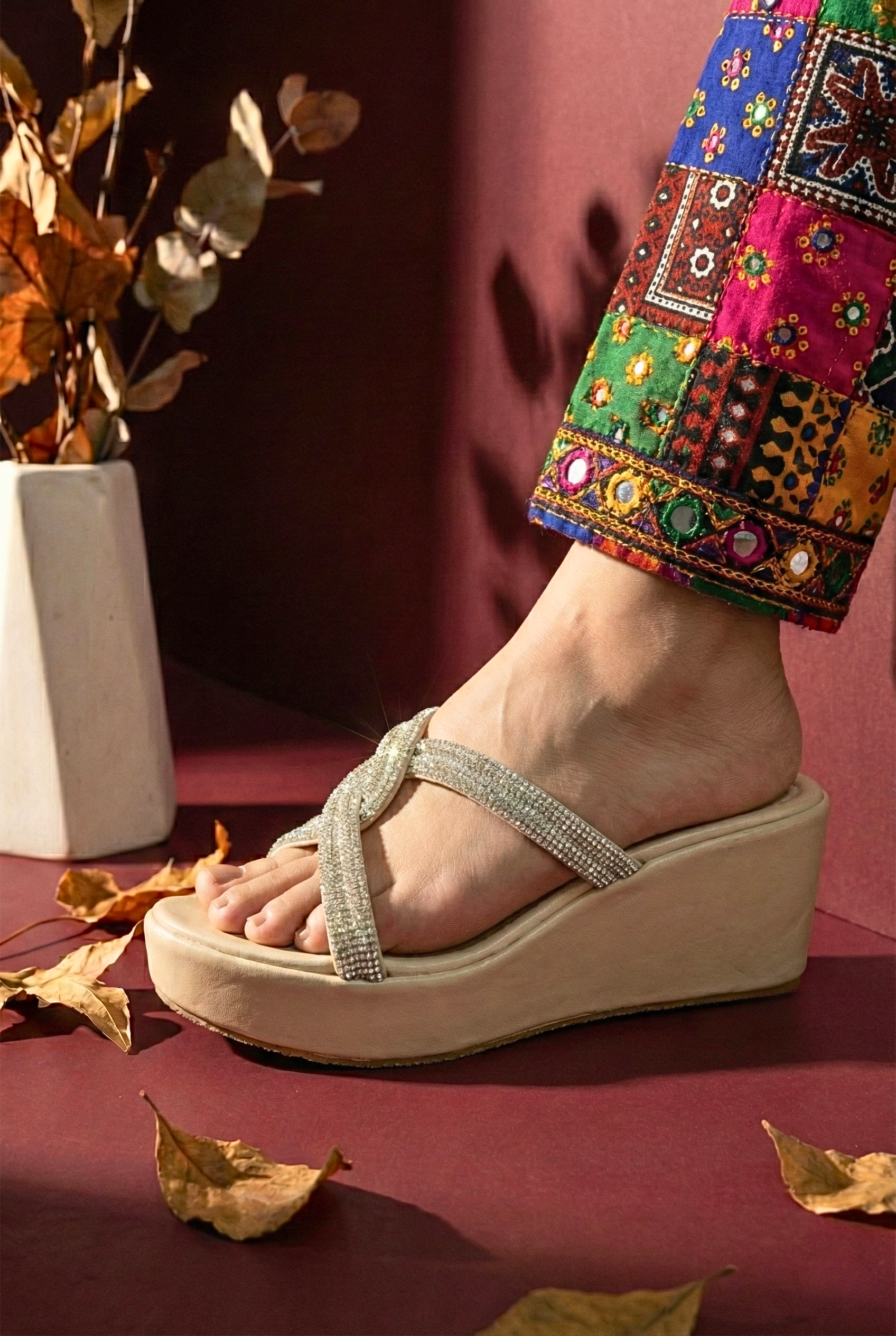 FAWN FANCY WEDGES 713 F