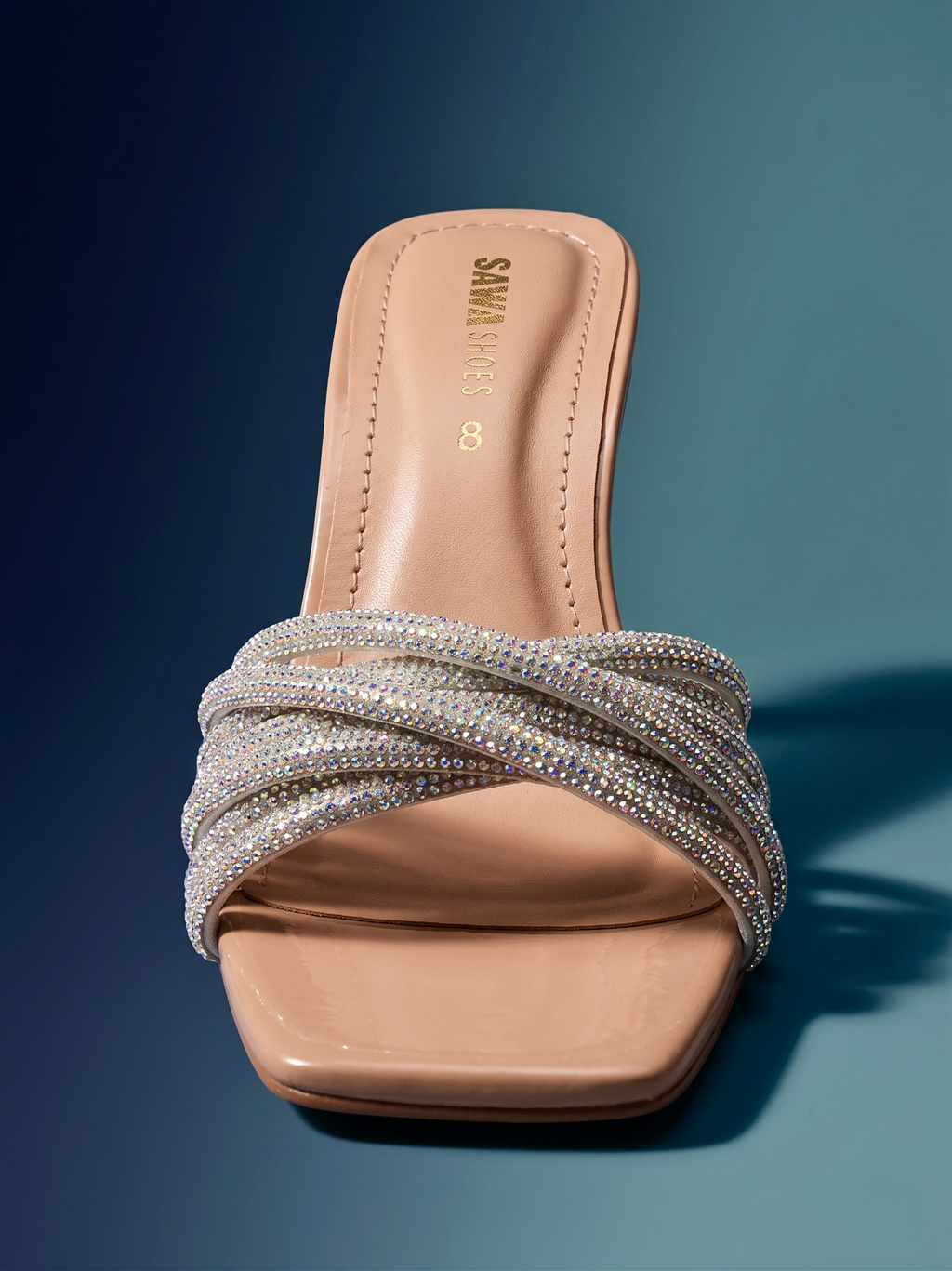 Crystal Strappy Statement Heels 501 G