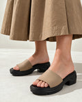 W785 BG comfortable wide strap slides on feet | Sawa.pk