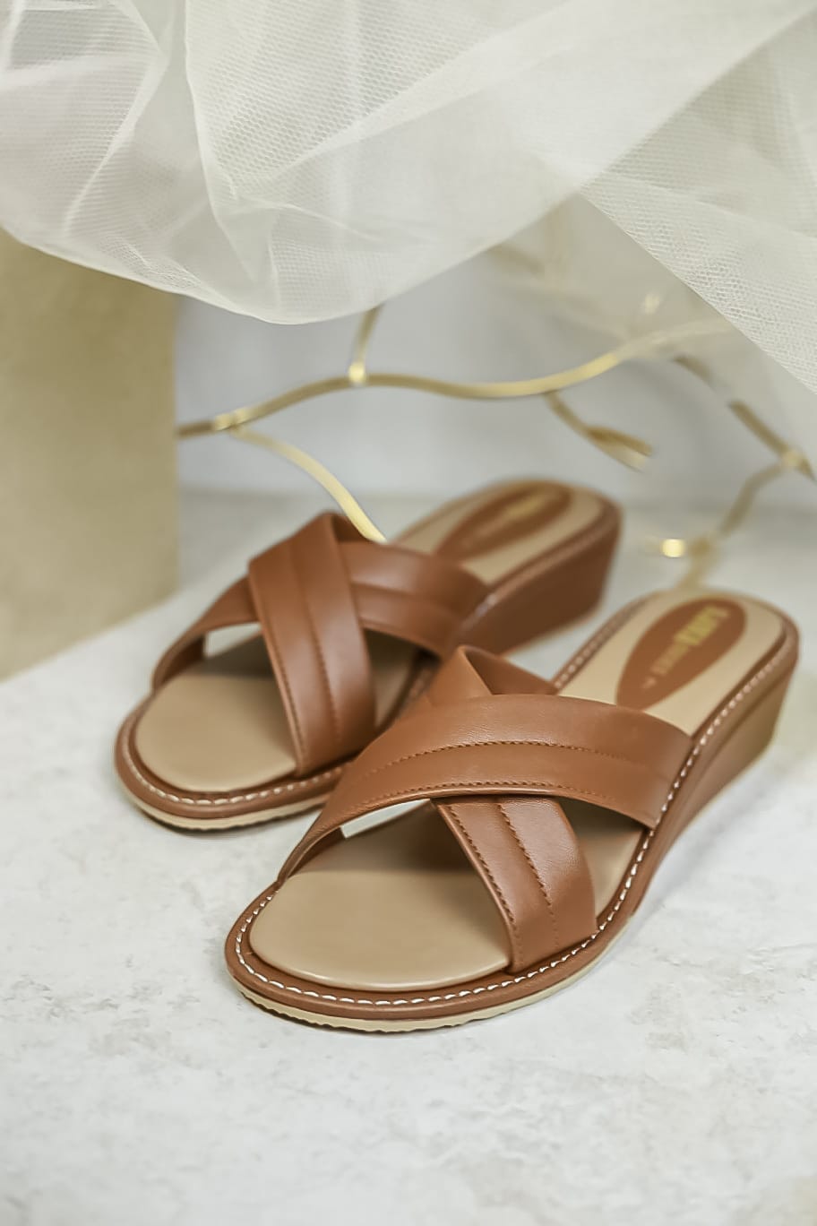 BROWN CASUAL WEDGES 221 MS - Sawa.pkWomen footwear shoes affordable