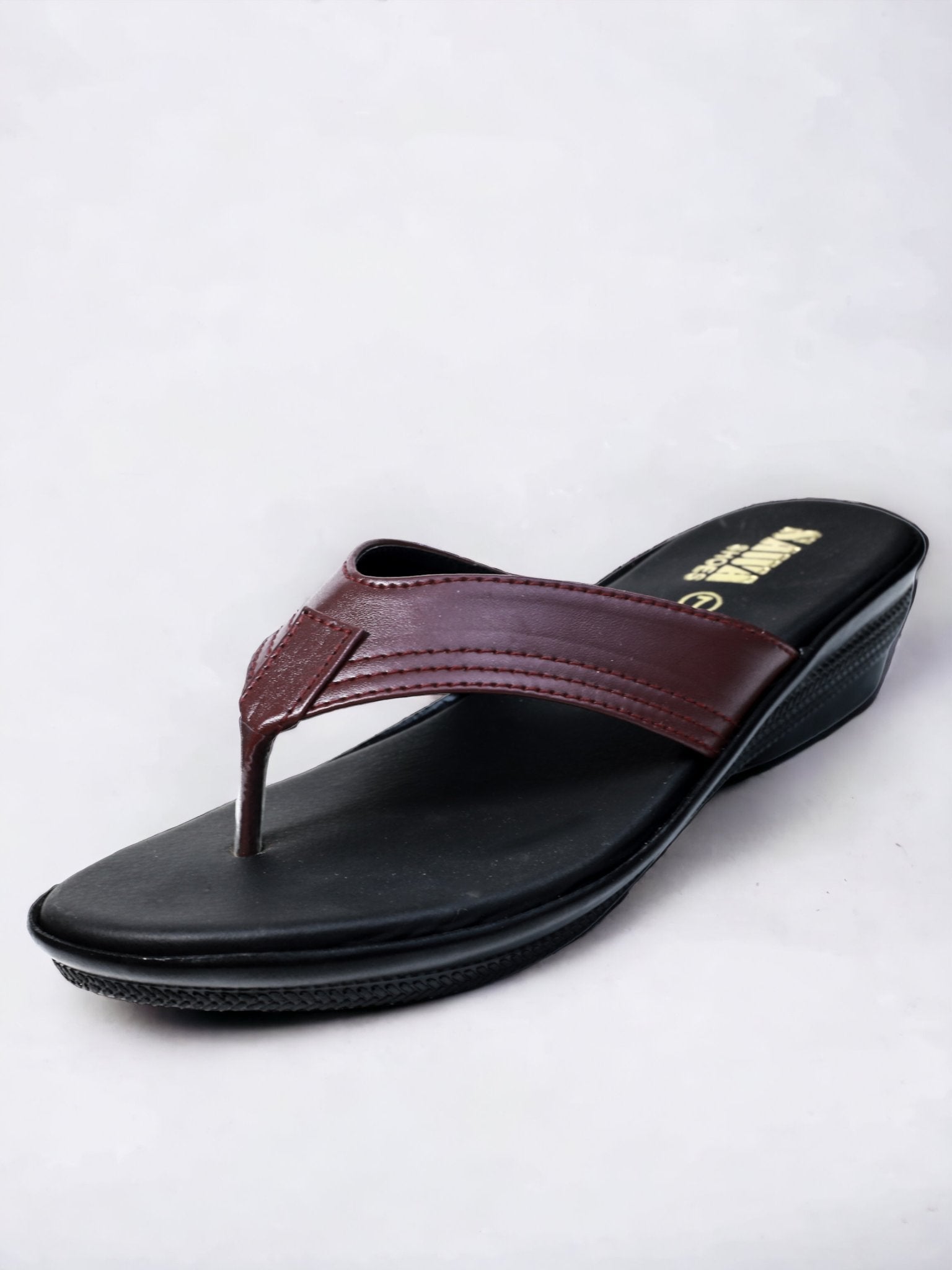 MAROON CASUAL SLIPPERS 442 MR - Sawa.pkWomen footwear shoes affordable