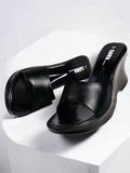 BLACK CASUAL WEDGES 805 Bk - Sawa.pkWomen footwear shoes affordable