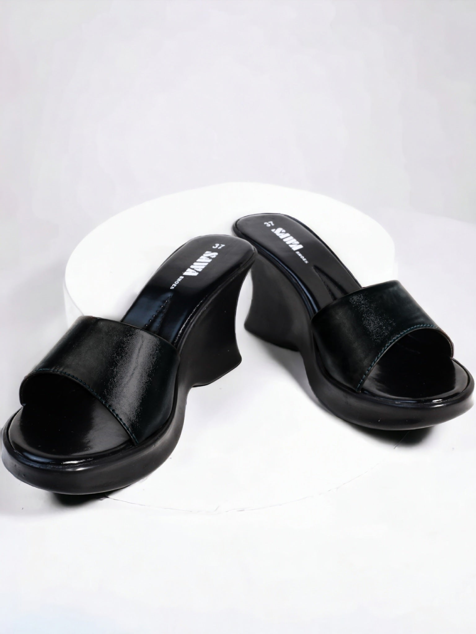 BLACK CASUAL WEDGES 805 Bk - Sawa.pkWomen footwear shoes affordable