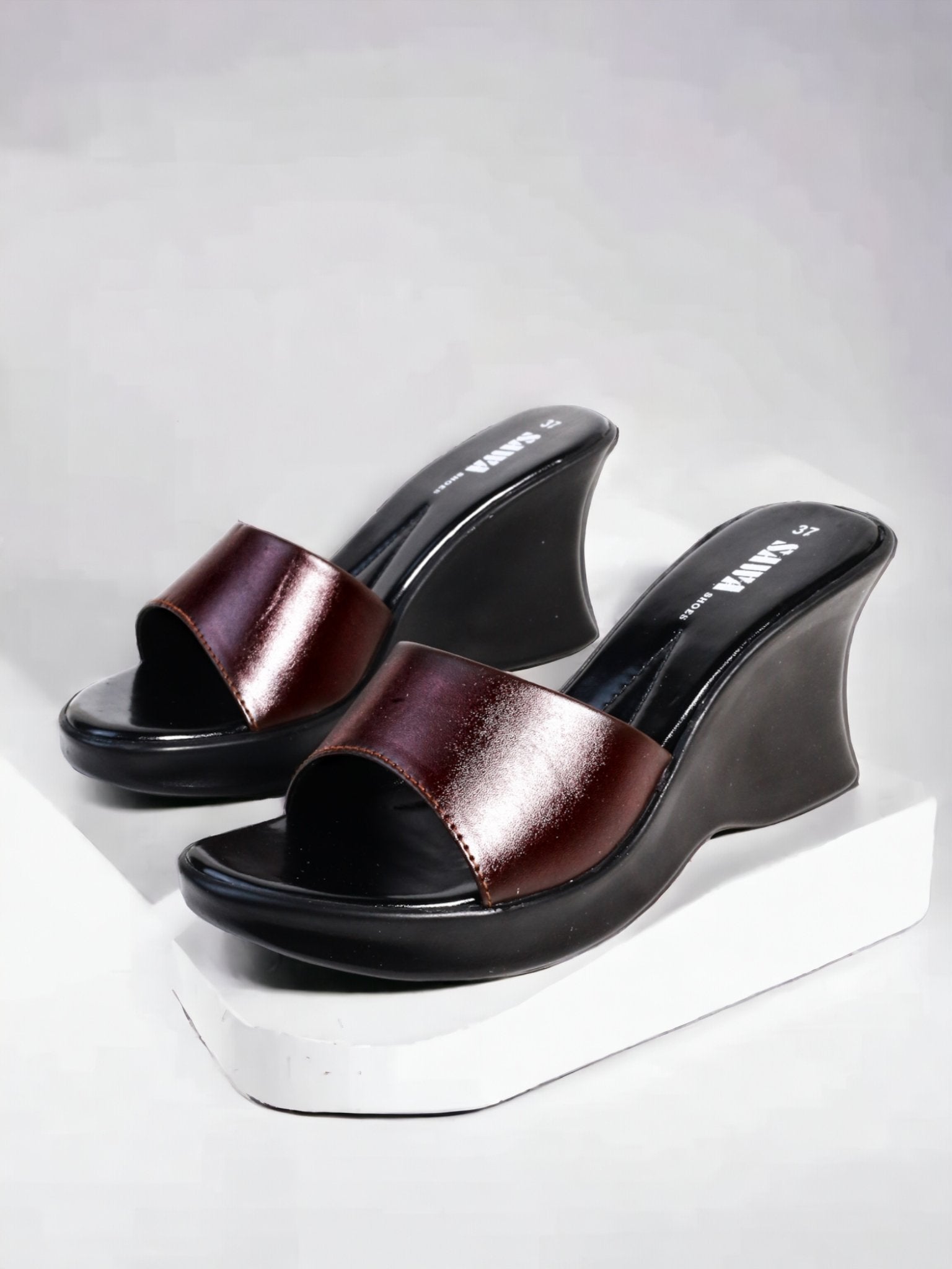 MAROON CASUAL WEDGES 805 MR - Sawa.pkWomen footwear shoes affordable